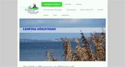 Desktop Screenshot of camping-hoeristrand.de